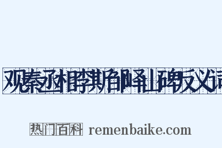 观秦丞相李斯邹峄山碑反义词是什么意思的图片